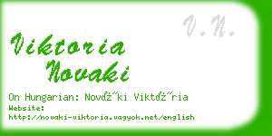 viktoria novaki business card